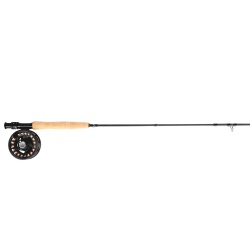 SET PESCUIT LA MUSCA SHAKESPEARE ELITE ROD, REEL, LINE & LEADER COMBO 9' 4PC / 7/8 WF8+85 (20LB NYLON BACKING)