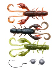 SET RACI BERKLEY PULSE REALISTIC CRAW CHEB FISHING PACK 10-14G
