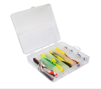 SET SHADURI BERKLEY PULSE SHAD BOX 8CM INCL JIGHEADS 16 / 4PS - Img 7