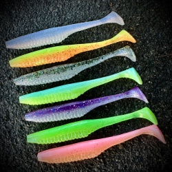 SHAD DUO REALIS VERSA SHAD 4 10CM F082 GREEN PUMPKIN CHARTREUSE 7BUC/PLIC