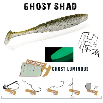 SHAD GHOST HERAKLES 5cm GHOST LUMINOUS FLUORESCENT