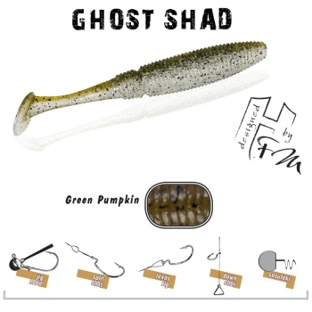 SHAD GHOST HERAKLES 8.5cm GREEN PUMPKIN