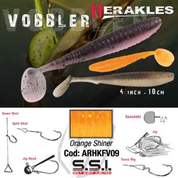 SHAD HERAKLES VOBBLER 4 10cm ORANGE SHINER