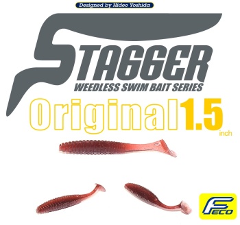 SHAD HIDE UP STAGGER ORIGINAL 1.5 SALT 4CM S-10 GREEN LIME 8BUC/PLIC - Img 2