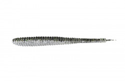 SHAD JACKALL I SHAD JACKALL 3.8INCH DARK THUNDER CLEAR SILVER 5BUC/PL