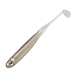 SHAD TIEMCO PDL SUPER SHAD TAIL ECO 3 7.6CM CULOARE 01 CRYSTAL SMELT 6BUC/PLIC