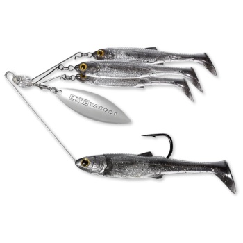 SPINNERBAIT LIVE TARGET MINNOW RIG MEDIUM/11G SMOKE/SILVER