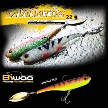 SPINNERTAIL BIWAA DIVINATOR JUNIOR 14CM 22GR 16 RED TIGER