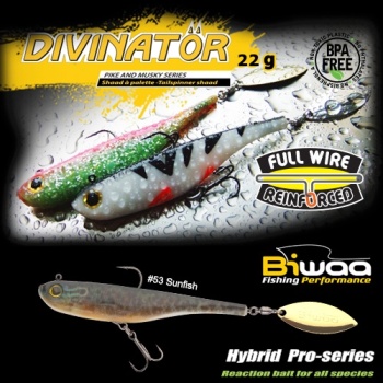 SPINNERTAIL BIWAA DIVINATOR JUNIOR 14CM 22GR 53 SUNFISH