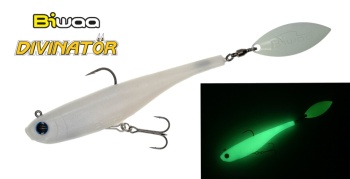 SPINNERTAIL BIWAA DIVINATOR MEDIUM 18CM 35GR 104 UV WHITE