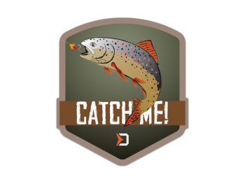 STICKER DELPHIN CATCHME PASTRAV / 9X8CM