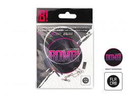 STRUNA DIN FLUOROCARBONON BOMB CU VARTEJ SI AGRAFA 2BUC/15CM/5KG