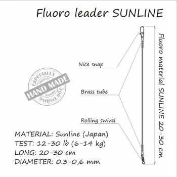 STRUNA ORANGE 8KG 20CM FLUORO LEADER - Img 3