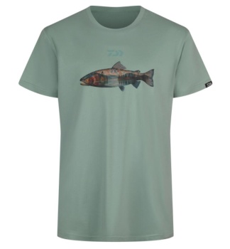 TRICOU DAIWA D-VEC T-SHIRT TROUT PISTACCIO MAR.M