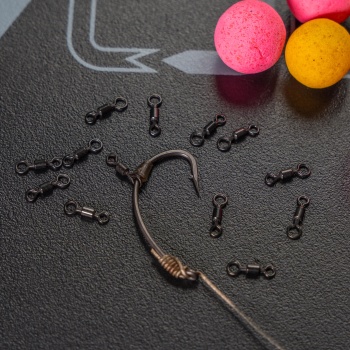 VARTEJ AVID CARP OUTLINE MICRO HOOKBAIT SWIVEL 20BUC/PLIC - Img 3