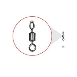 Vartej Nytro No.8 Mixed Eye Feeder Swivel NR.8