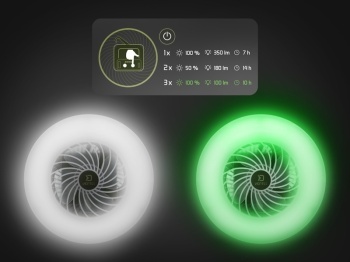 VENTILATOR CU LAMPA DELPHIN VENTIX 4400 MAH - Img 9