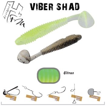 VIBER SHAD HERAKLES 3.8 9.7cm CITRUS