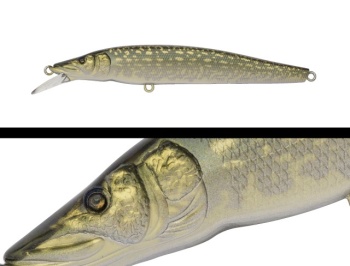 VOBLER ADUSTA JERK SPIKER 130SP 13CM 21GR 029 GRASS PIKE