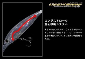 VOBLER EVERGREEN GOLD DIGGER 600 11.0CM 32.5GR 125 CLOWN - Img 3