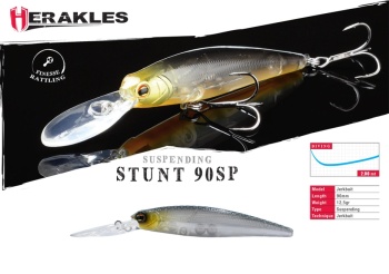 VOBLER HERAKLES STUNT 90SP 9.0cm 12.5cm Ghost Bait