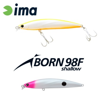 VOBLER IMA IBORN 98F SHALLOW 98MM 13GR 020 PH PEARL DOT