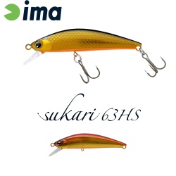 VOBLER IMA SUKARI 63HS 63MM 8GR 001 AKAGANE