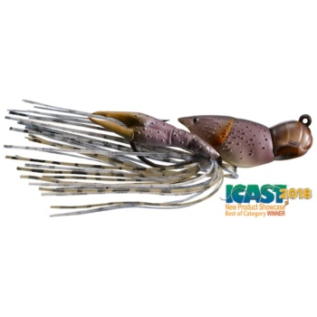 VOBLER LIVE TARGET HOLLOW CRAWFISH JIG 4CM/11G 725 GREY/BROWN