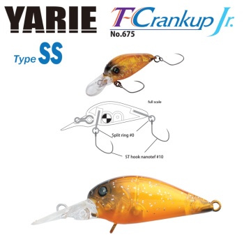 VOBLER YARIE JESPA 675 T-CRANKUP JR TYPE SS 2.8MM 2.1GR CULOARE C19 YM BROWN