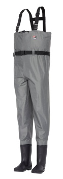 WADERS DAM NYLON CHEST WADERS 46 / 47 LIGHT GREY