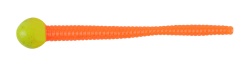 WORM BERKLEY POWERBAIT FLOATING MICE TAILS CHARTREUSE / FLUORESCENT ORANGE