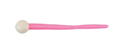 WORM BERKLEY POWERBAIT FLOATING MICE TAILS WHITE / BUBBLEGUM