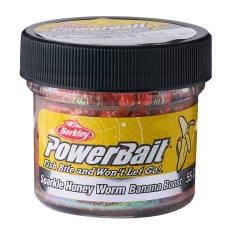 WORM BERKLEY POWERBAIT POWER HONEY WORM ORANGE / SCALES