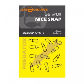 AGRAFA ORANGE NO.000 NICE SNAP 13BUC