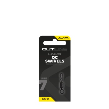 AGRAFA RAPIDA AVID CARP OUTLINE QC SWIVEL NR.7 10BUC/PLIC