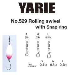 AGRAFA RAPIDA CU VARTEJ YARIE JESPA 529 SNAPRING 8.5LB L 4BUC/PLIC