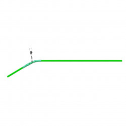 ANTIRASUCITOR FEEDER VERDE-FLUO 24CM KONGER CU VARTEJ SI AGRAFA RAPIDA