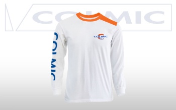 BLUZA CU MANECA LUNGA COLMIC ALB/ORANGE M