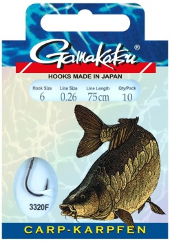 CARLIG LEGAT GAMAKATSU BOOKLET CARP BLACK 3320F NR6/026MM/75CM 10BUC/PL