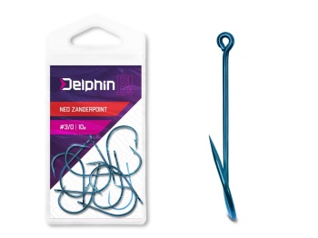 CARLIGE DELPHIN B! NEO ZANDERPOINT BLU / 10BUC 2 / 0 - Img 2