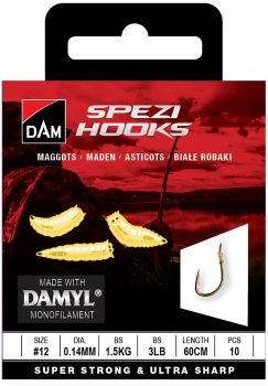 CARLIGE LEGATE DAM SPEZI MAGGOTS NR.16 0.12MM 1.2KG 60CM 10PC