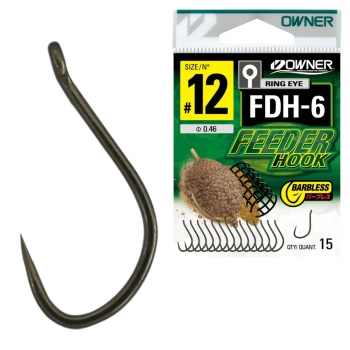 CARLIGE OWNER FDH-6 BARBLESS PICKET HOOK BROWN NO: 8, BUC/PAC 14