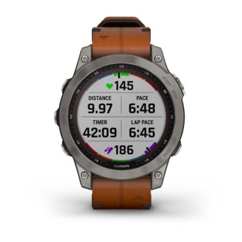 CEAS GARMIN FENIX 7 SAPPHIRE SOLAR TITAN / PIELE 47MM - Img 9