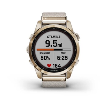 CEAS GARMIN FENIX 7S SAPPHIRE SOLAR CREAM GOLD TI / CREAM 42MM - Img 5