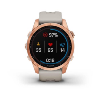 CEAS GARMIN FENIX 7S SOLAR ROZ AURIU / SAND 42MM - Img 5