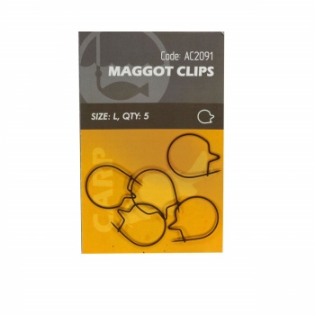 CLIP VIERMI ORANGE SIZE L MAGGOT CLIPS 5BUC - Img 3