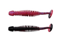 CREATURA BERKLEY POWERBAIT POWER LEECH 60MM SALMON EGG RED / BLACK