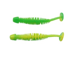 CREATURA BERKLEY POWERBAIT POWER LEECH 60MM SPRING GREEN / SUNSHINE YELLOW