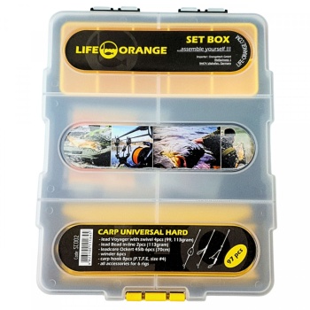 CUTIE CU ACCESORII CRAP ORANGE CARP UNIVERSAL HARD 97PIESE