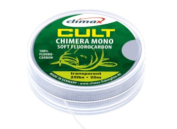 FIR FLUOROCARBON CLIMAX CULT CHIMERA SOFT FLUOROCARBON HOOKLINK 20M 0.45MM 25LB